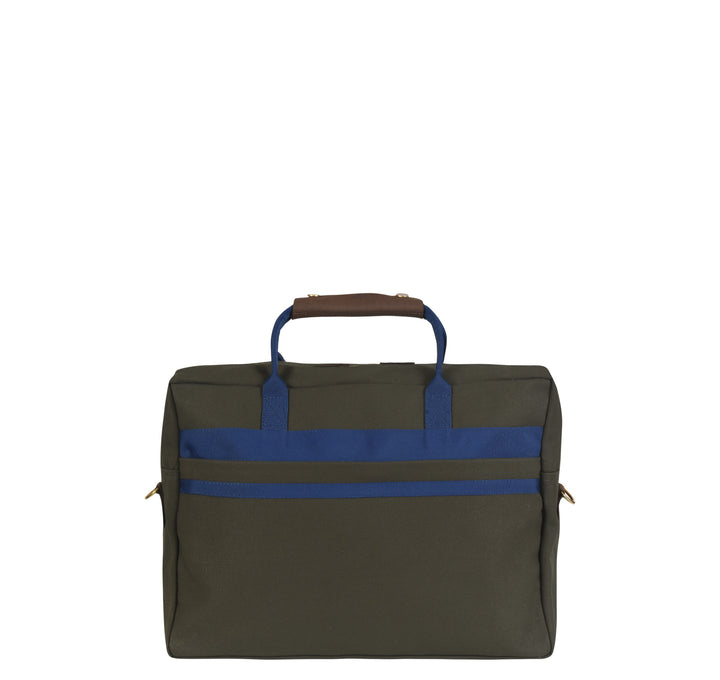 Business bag -M- GREEN RIPS navy