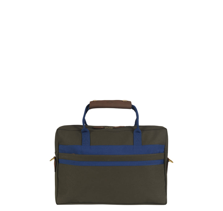 Business bag -S- GREEN RIPS navy