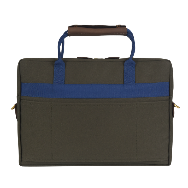 Business bag -S- GREEN RIPS navy