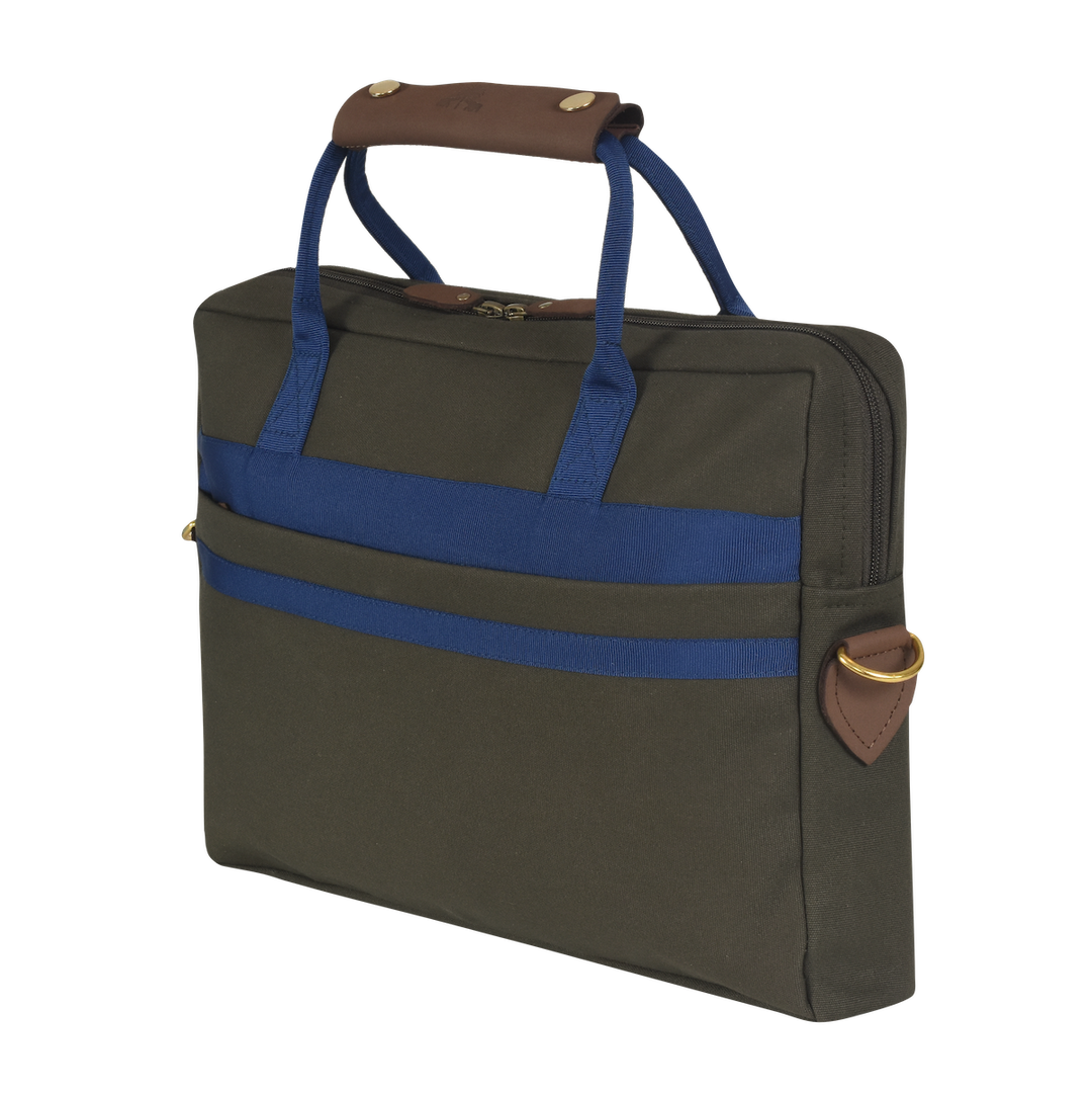 Business bag -S- GREEN RIPS navy