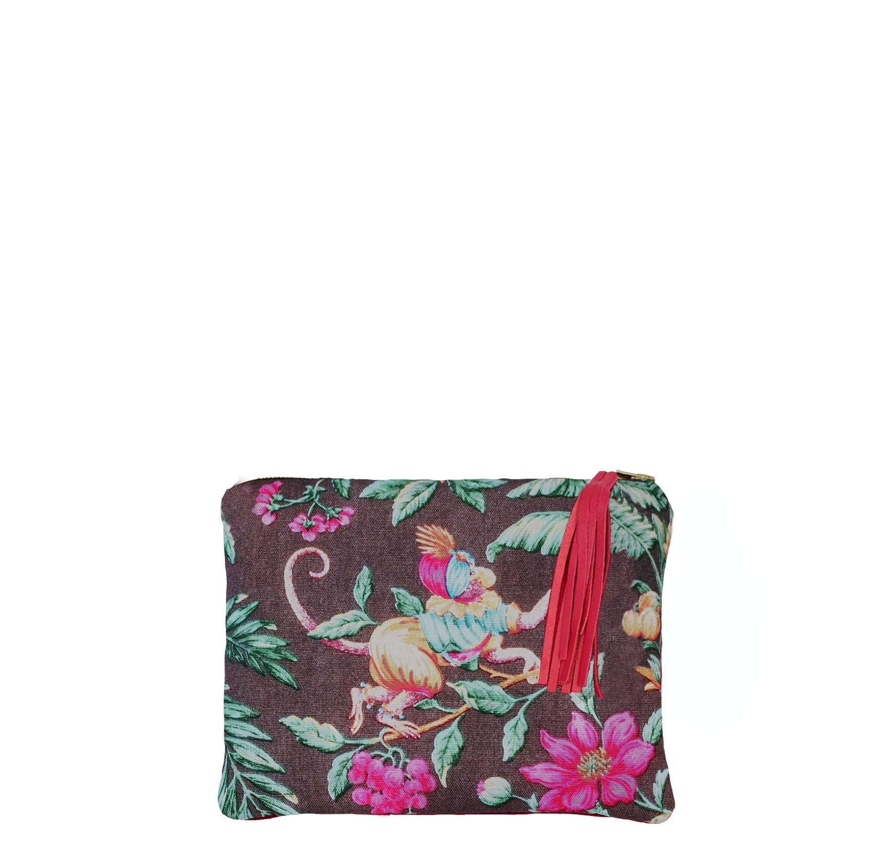 Pink velvet clutch discount bag