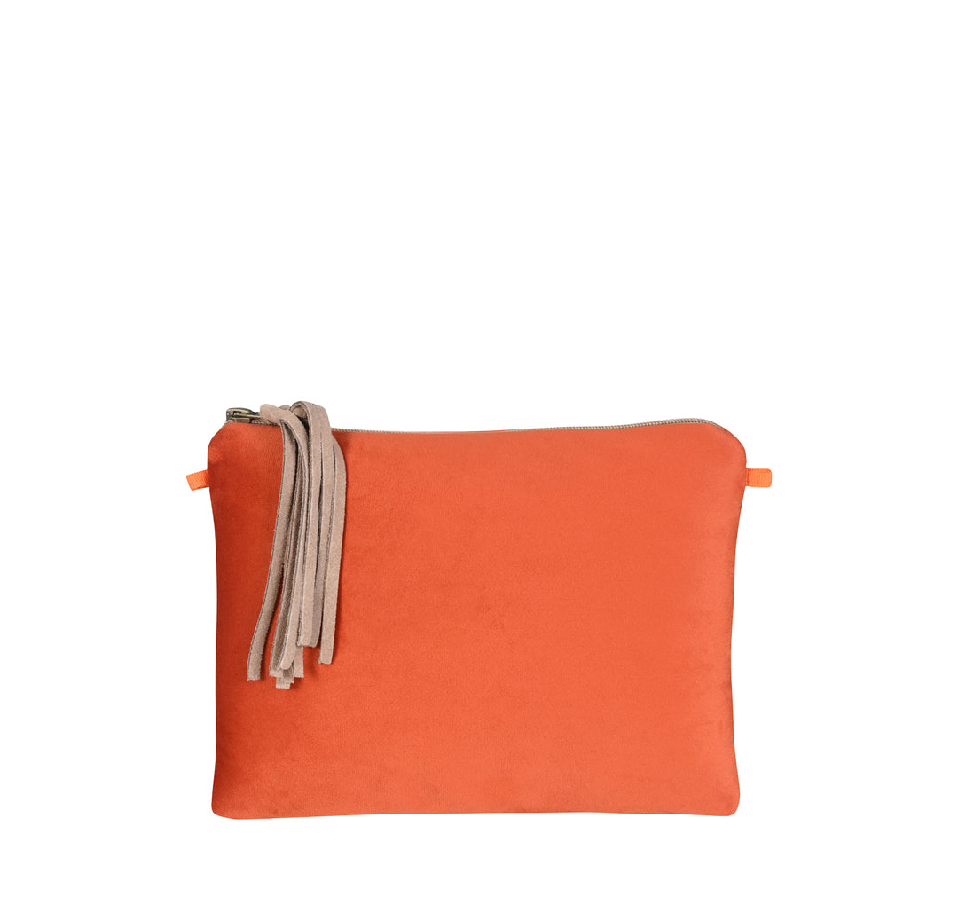 Clutch Bag VELVET Orange