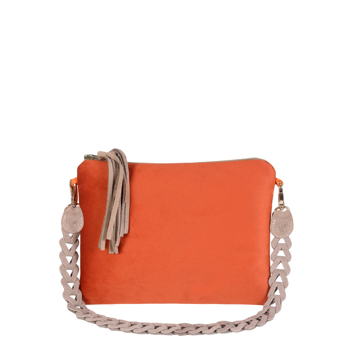 Clutch Bag VELVET Orange