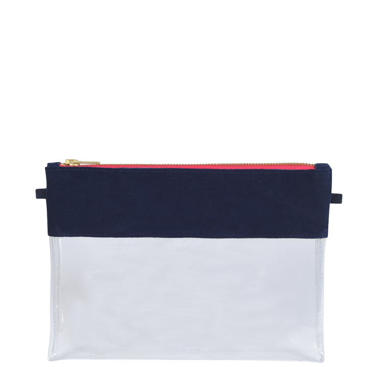 Traveller Clutch Navy & Pink