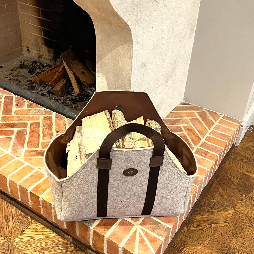 Fireplace Wood Bag - KODURA Khaki & Orange LIMITED EDITION