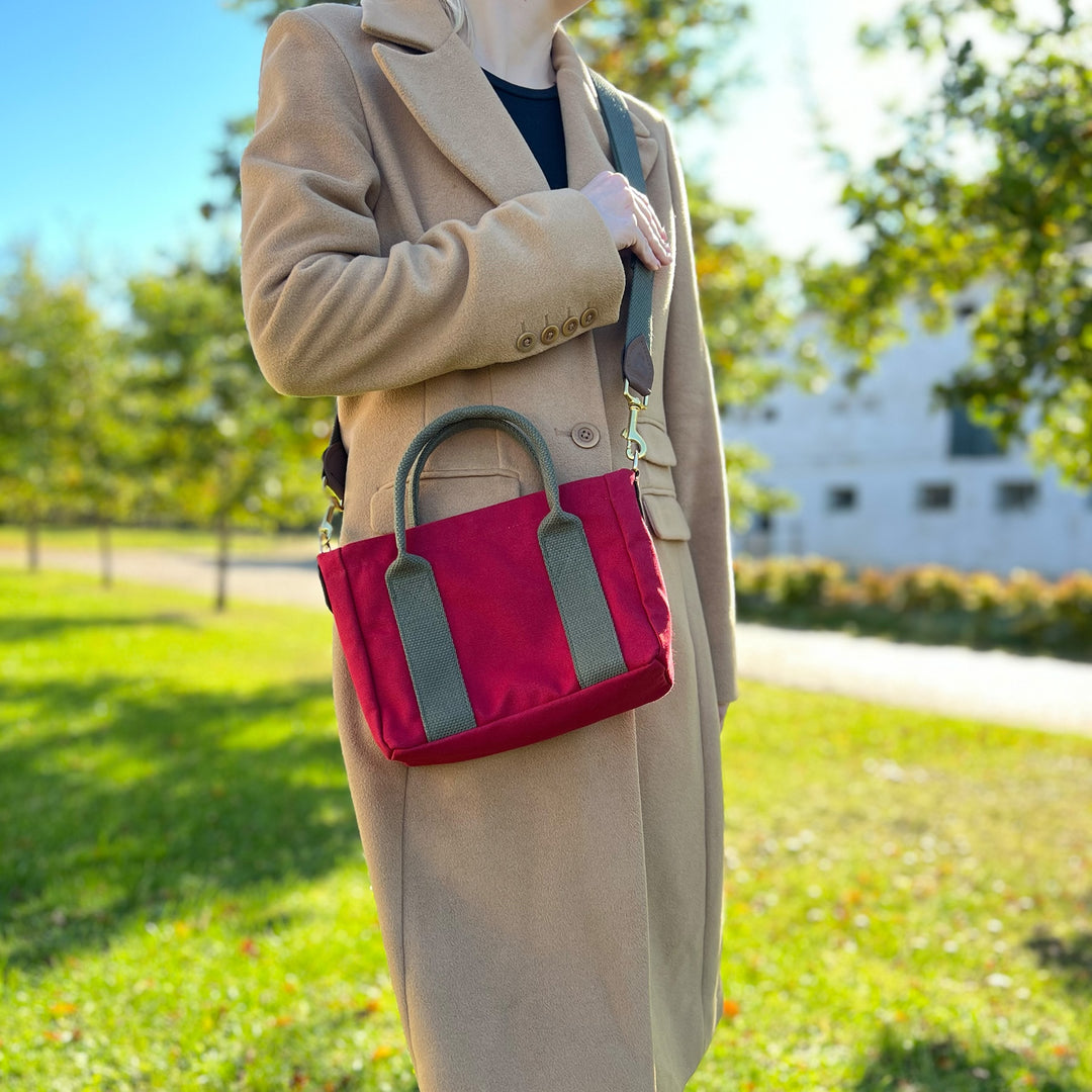 MINI Bag BORDEAUX & Khaki